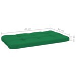 vidaXL Salon de jardin palette 4Pièces avec coussins Pin imprégné de vert