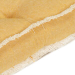 vidaXL Coussin de canapé palette Jaune 73x40x7 cm