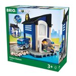 Brio World Commissariat de Police  - Accessoire son et lumiere pour circuit de train en bois - Ravensburger - Des 3 ans - 33813
