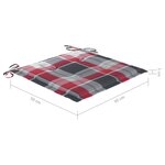 vidaXL Chaises de jardin empilables avec coussins 8 Pièces Teck solide