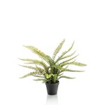 Emerald Fougère artificielle Boston 55 cm en pot en plastique