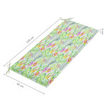 vidaXL Banc de jardin 2 places avec coussin 120 cm Bois d'eucalyptus