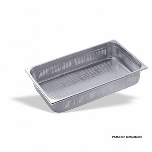 Bac gastro inox gn 1/1 perforé - h 40 mm - pujadas -  - inox