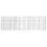 vidaXL Lit surélevé à gabion Acier galvanisé 270x30x90 cm