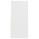 vidaXL Buffet avec lumières LED Blanc 80x35x75 cm