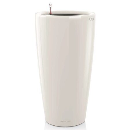 LECHUZA Jardinière Rondo 32 ALL-IN-ONE Blanc haute brillance 15780
