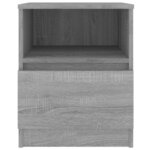 vidaXL Tables de chevet 2 Pièces sonoma gris 40x40x50cm bois d'ingénierie