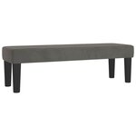 vidaXL Lit à sommier tapissier et matelas Gris foncé 140x200cm Velours