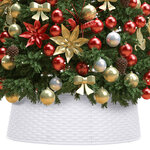 vidaXL Jupe de sapin de Noël Blanc Ø54x19 5 cm