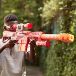 Nerf - fortnite - blaster heavy sr - le blaster fortnite le plus long - viseur amovible - 6 fléchettes - chargeur 6 fléchettes