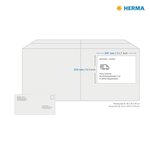 HERMA Étiquettes de film d'extérieur A4 210x297 mm 50 Feuilles Blanc