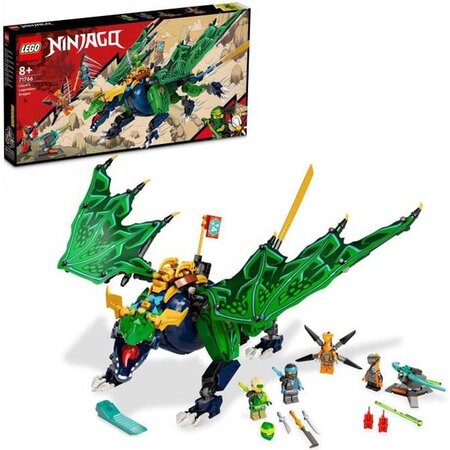Lego 71766 ninjago le dragon légendaire de lloyd  avec figurines serpent vipere et python avec banniere de mission a collectionner