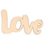 4 mots en bois Relax/Smile/Love/Hello