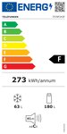 Telefunken itcnf243f - réfrigérateur congélateur bas encastrable - 243l (180+63) - froid no frost - l 54cm x h 177cm
