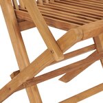 vidaXL Chaises de jardin 2 Pièces avec coussins blanc crème Teck massif