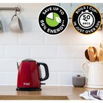 Russell hobbs bouilloire mini colours plus rouge flamme 2400 w 1 l