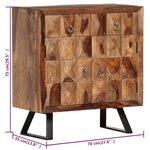 vidaXL Armoire latérale 70x35x75 cm Bois solide