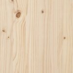 vidaXL Cadre de lit Bois de pin massif 120x190 cm Petit double