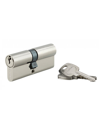 THIRARD - Cylindre de serrure double entrée STD UNIKEY (achetez-en plusieurs  ouvrez avec la même clé)  35x40mm  3 clés  nickelé