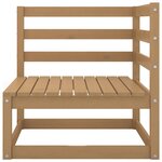 vidaXL Canapés d'angle de jardin 2 Pièces Marron miel Bois de pin massif