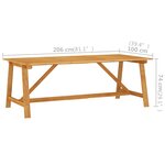 vidaXL Ensemble de salle à manger de jardin 9 Pièces Marron