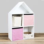 Etagère maison en bois 4 cases paul