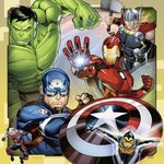 Avengers puzzles 3x49 pieces - les puissants avengers - ravensburger - lot de puzzles enfant - des 5 ans