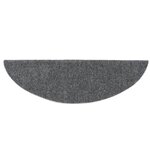 vidaXL Tapis d'escalier auto-adhésif 15 Pièces 56x17x3 cm Gris clair