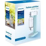 Philips add4902mt - machine a soda menthe finitions chromées + cylindre 425g co² + 1 bouteille pet 1 litre