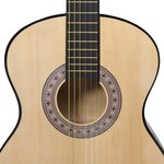 vidaXL Guitare classique pour débutants 4/4 39" Tilleul
