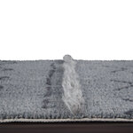 Tapis bohème bleu gris à motifs - 170 x 240 cm