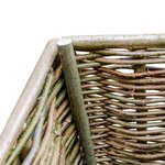 vidaXL Lit surélevé de jardin 80x40x40 cm Bois de noisetier