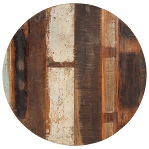 vidaXL Dessus de table rond 70 cm 15-16 mm Bois de récupération