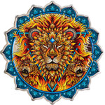 Pièce de monnaie en argent 5 dollars g 62.2 (2 oz) millésime 2023 phil lewis lion of the 5th chakra