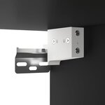 vidaXL Armoire murale suspendue Noir 34 5x34x90 cm
