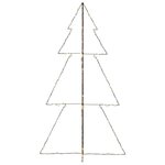 vidaXL Arbre de Noël cône 300 LED d'intérieur/d'extérieur 120x220 cm