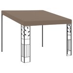 vidaXL Belvédère mural 3x3x2 5 m Taupe