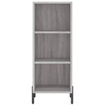 vidaXL Buffet haut Sonoma gris 34 5x32 5x180 cm Bois d'ingénierie