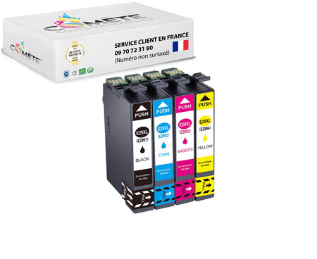 4 cartouche d'encre compatibles avec epson 29xl b1c1m1y1