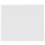 vidaXL Table basse Blanc brillant 80x50 5x41 5 cm Bois d'ingénierie