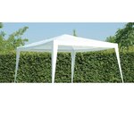 Lesli Living Tente de réception 3x3 m PE Blanc