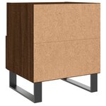 vidaXL Table de chevet chêne marron 40x35x47 5 cm bois d’ingénierie