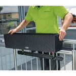 LECHUZA Jardinière BALCONERA Cottage 80 ALL-IN-ONE Granit