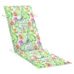 vidaXL Chaise longue à bascule avec coussin Bois de teck solide