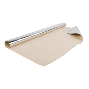 Tissu similicuir Metallic argent brillant 70x65cm 275g / m² roulé 1 pce.