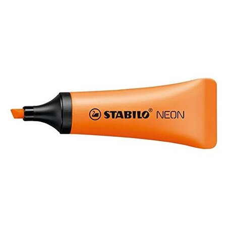 Surligneur neon tendance pte biseautée 2- 5 mm orange stabilo