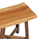 vidaXL Tabouret de salle de bain Bois de Suar solide