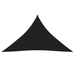 vidaXL Voile de parasol Tissu Oxford triangulaire 3x3x4 24 m Noir