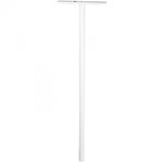Pied aluminium blanc - Ø 45 mm - 1 10 m - Pour boîte aux lettres - Decayeux