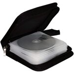 Etui Portefeuille Range CD/DVD 24 Noir MEDIARANGE